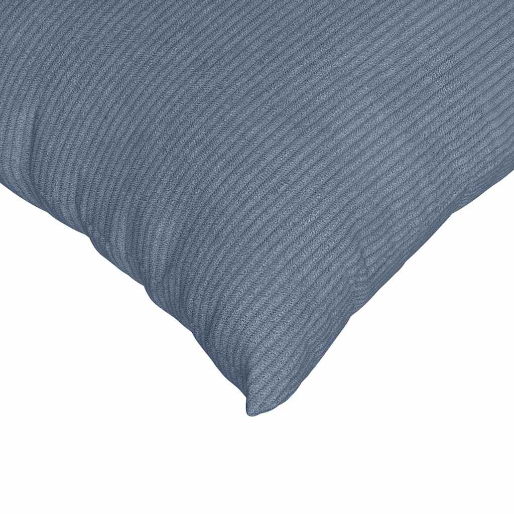 Sofakissen 2 Stück Blau 60 x 40 cm Cordstoff