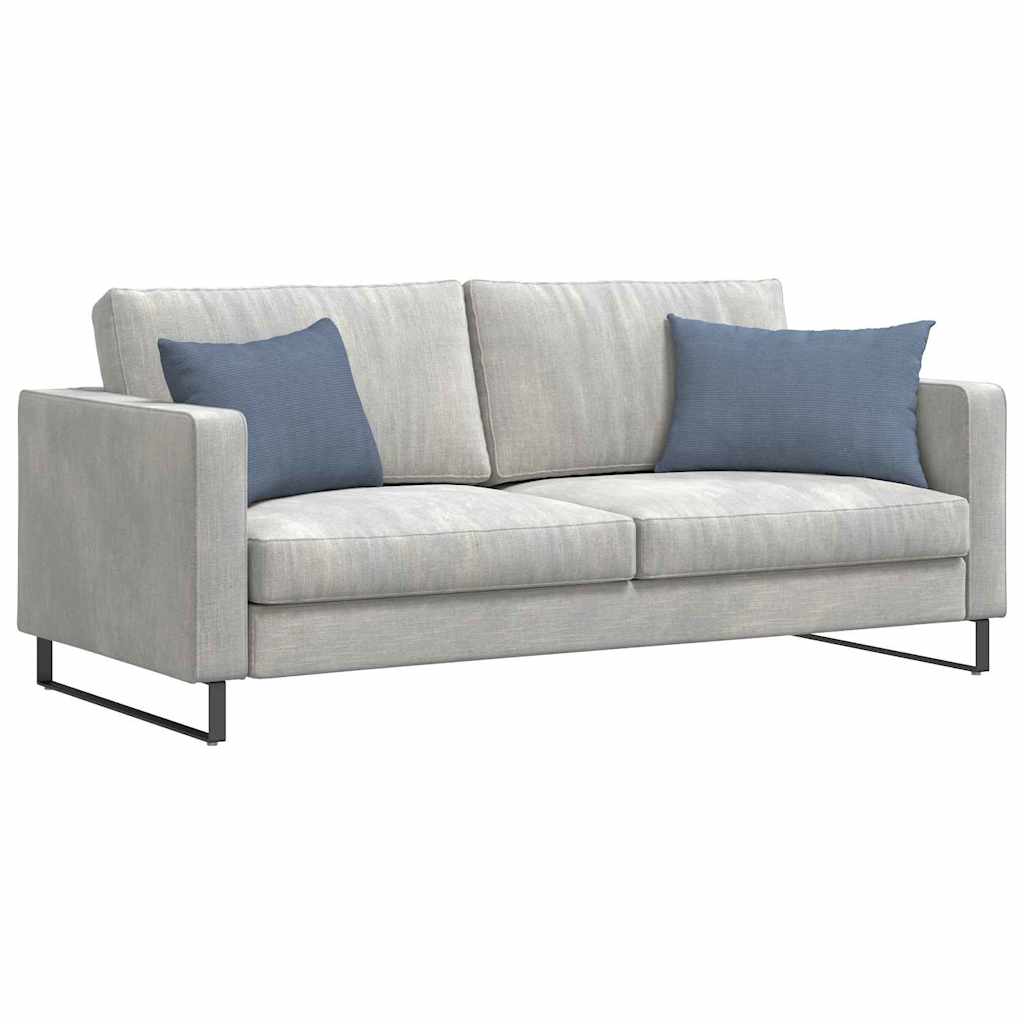 Sofakissen 2 Stück Blau 60 x 40 cm Cordstoff