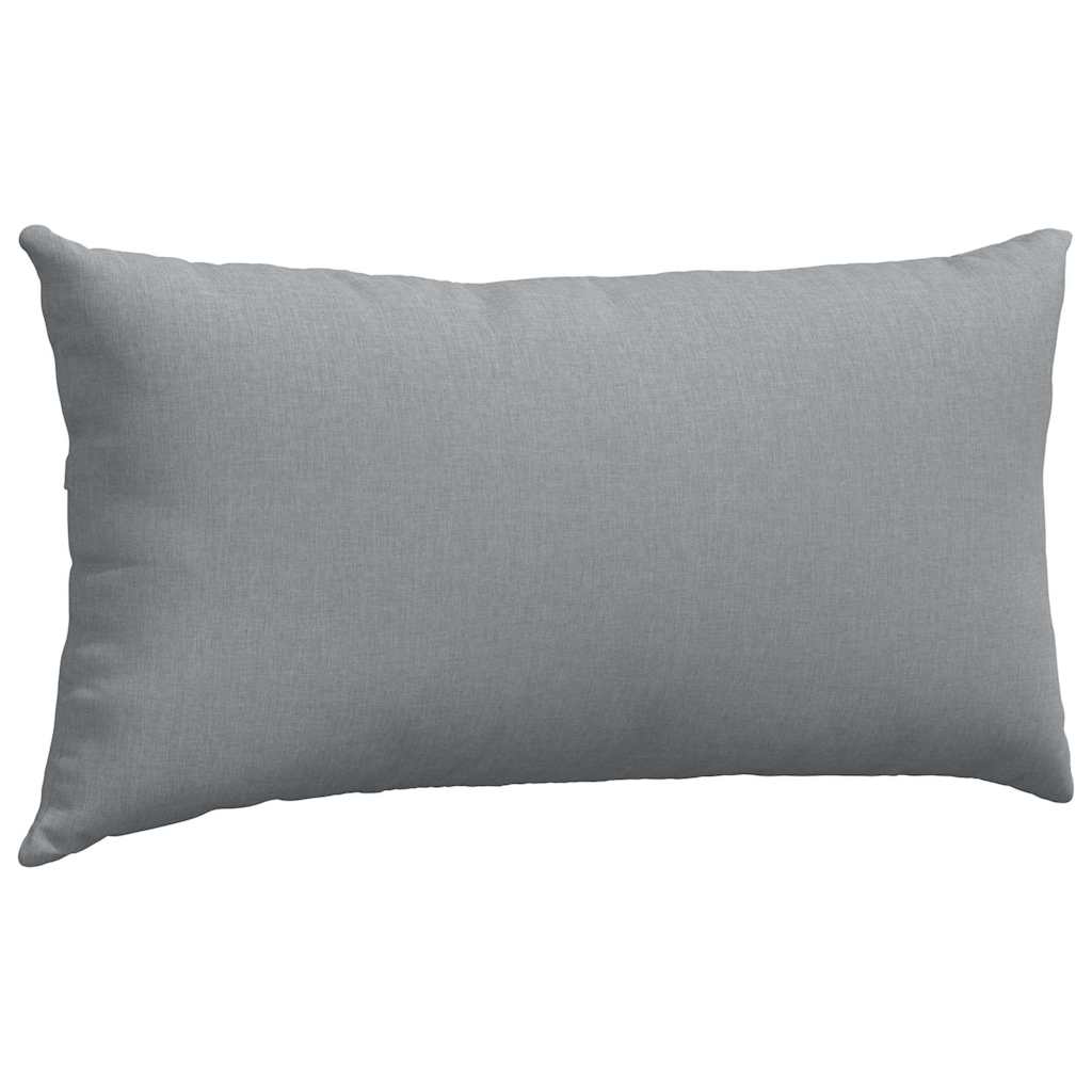 Sofakissen 2 pcs Hellgrau 80 x 40 cm Stoff