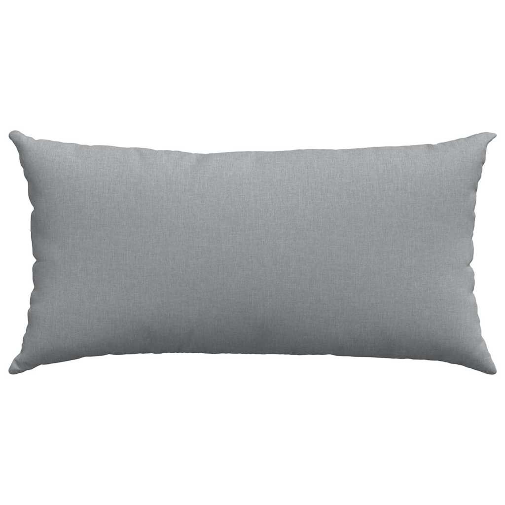 Sofakissen 2 pcs Hellgrau 80 x 40 cm Stoff