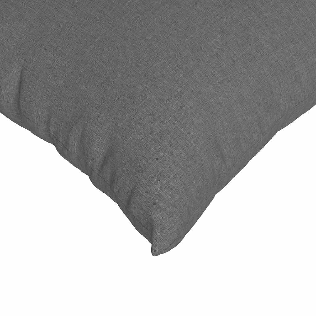 Sofakissen 2 pcs Dunkelgrau 80 x 40 cm Stoff