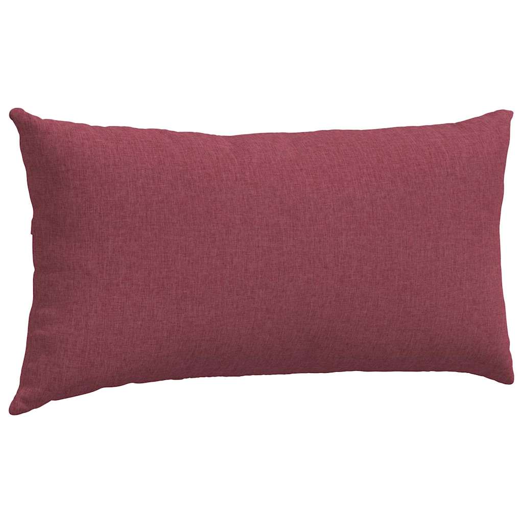 Sofakissen 2 pcs Weinrot 80 x 40 cm Stoff