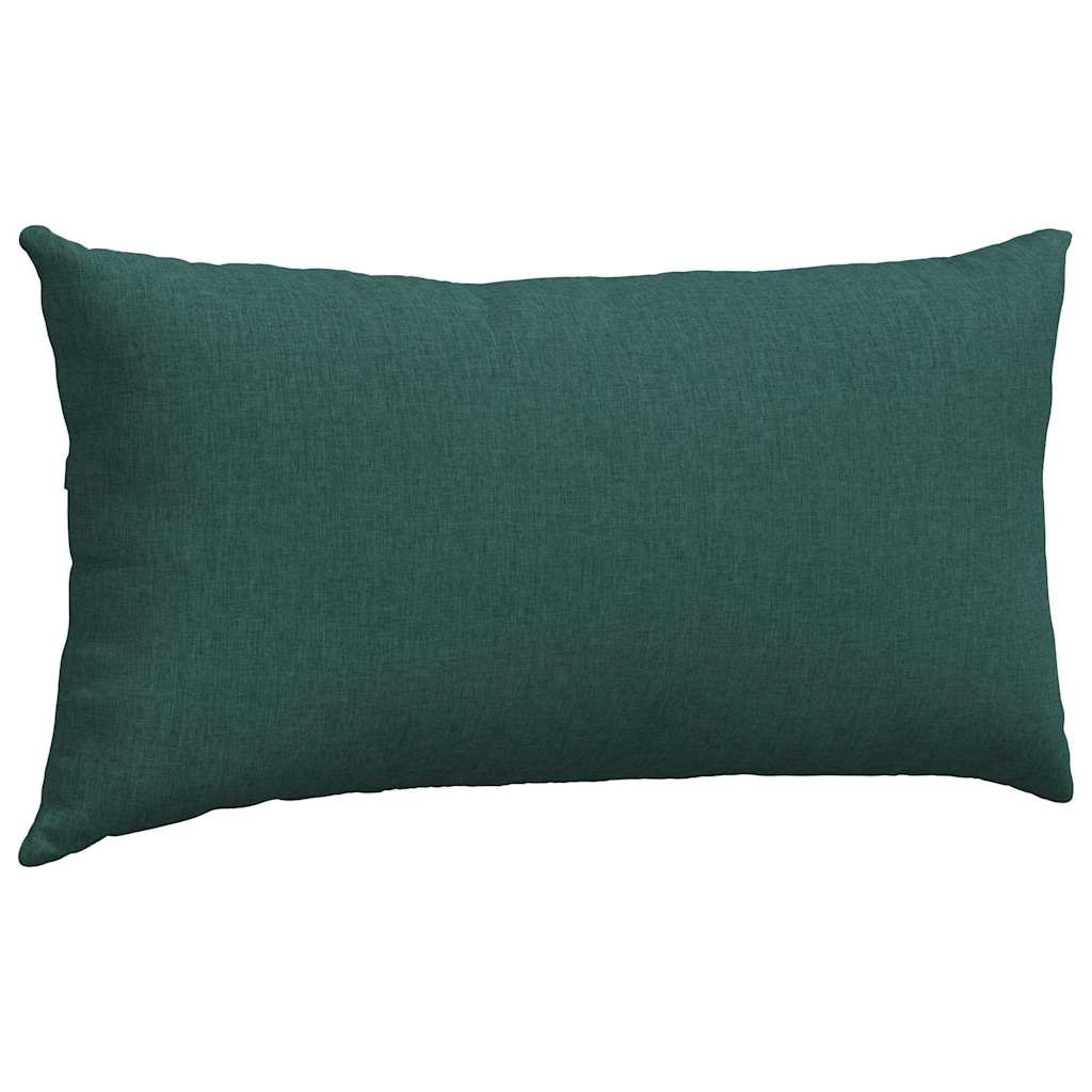 Sofakissen 2 pcs Dunkelgrün 80 x 40 cm Stoff