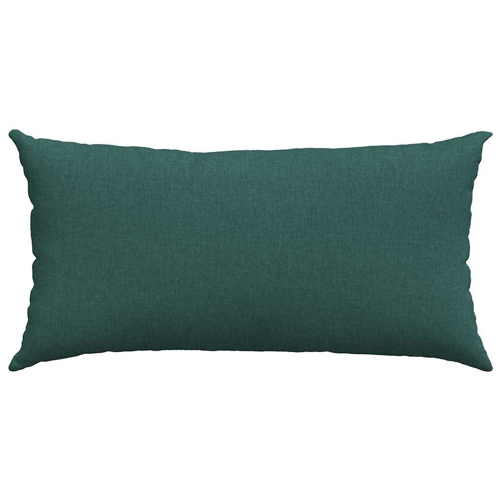 Sofakissen 2 pcs Dunkelgrün 80 x 40 cm Stoff