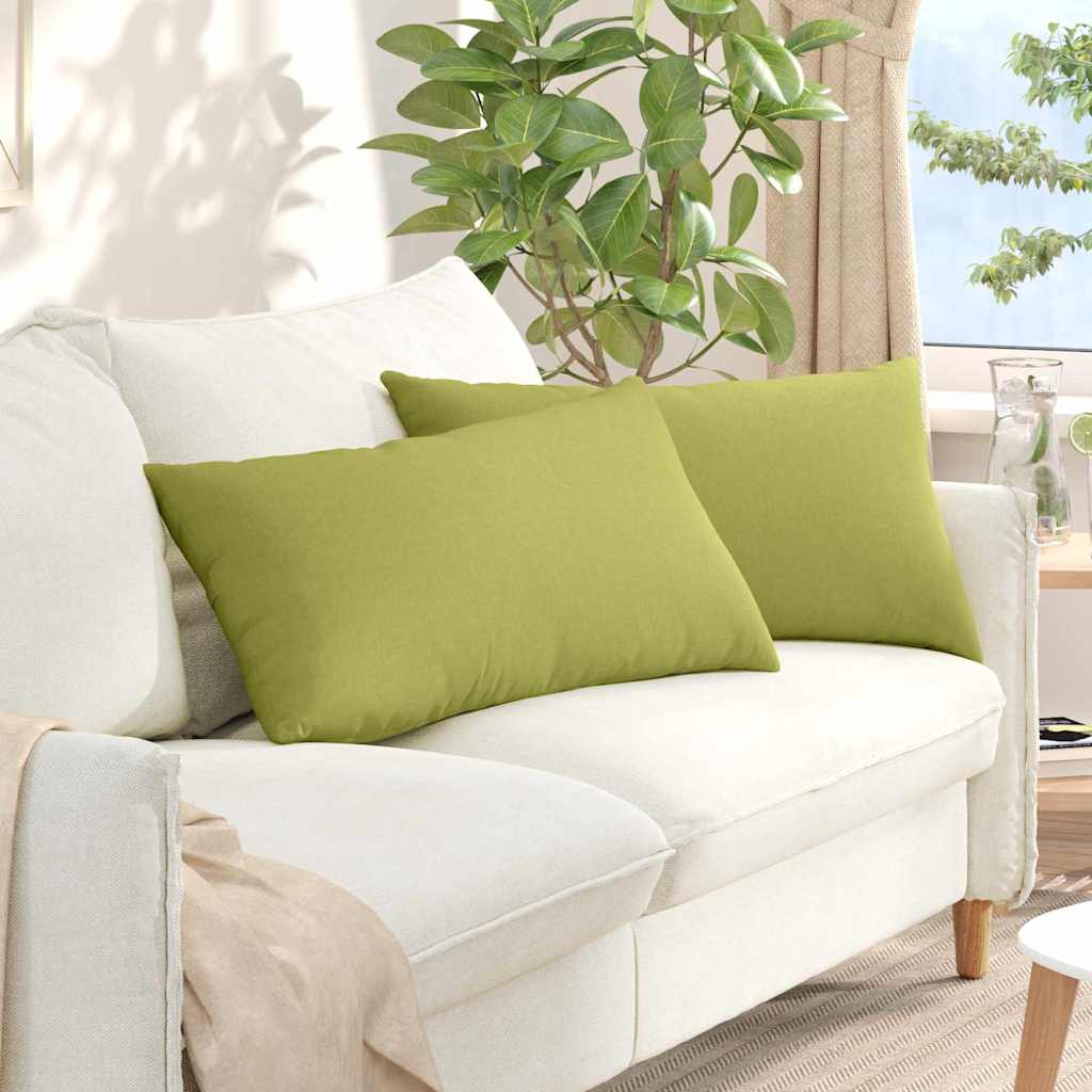 Sofakissen 2 pcs Hellgrün 80 x 40 cm Stoff