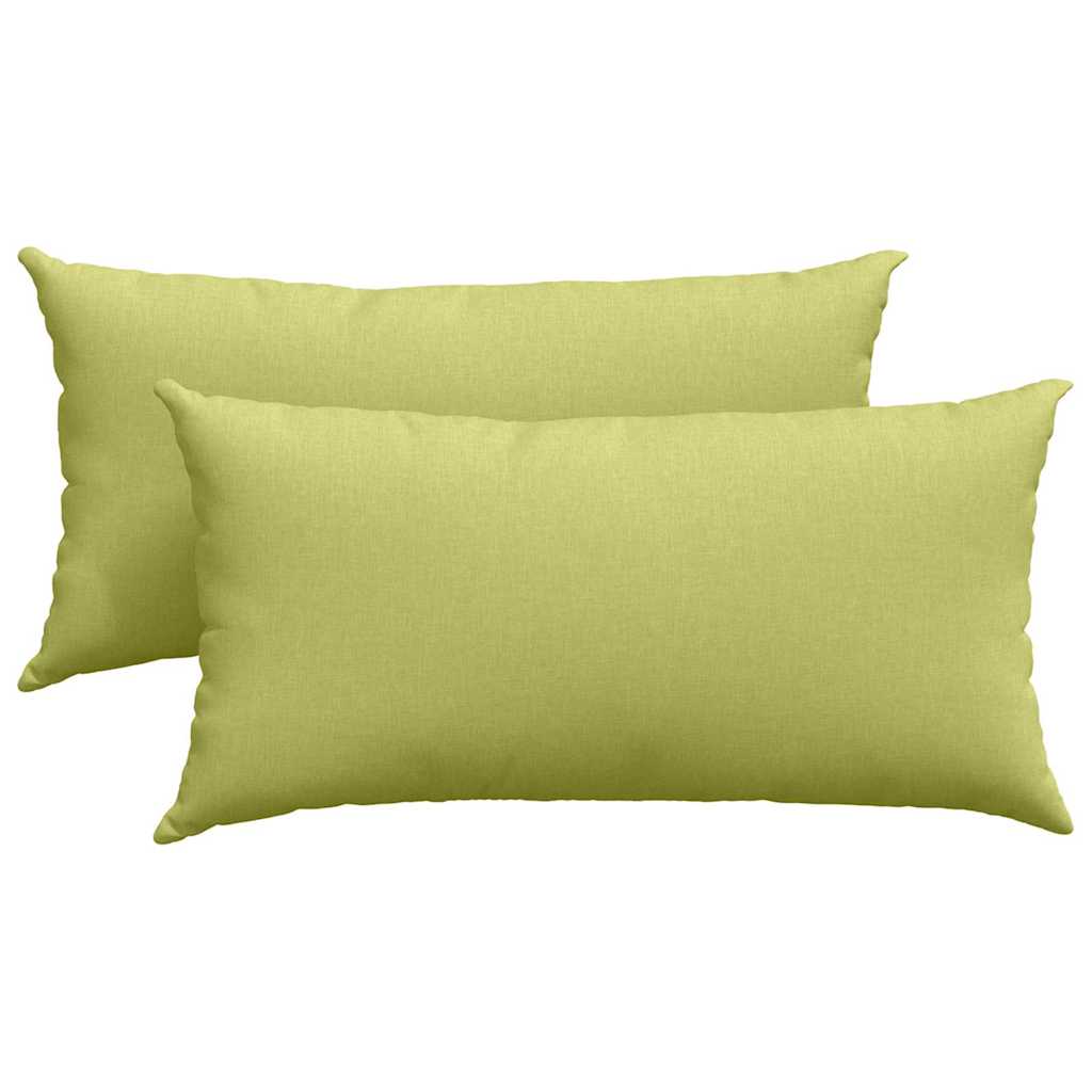 Sofakissen 2 pcs Hellgrün 80 x 40 cm Stoff