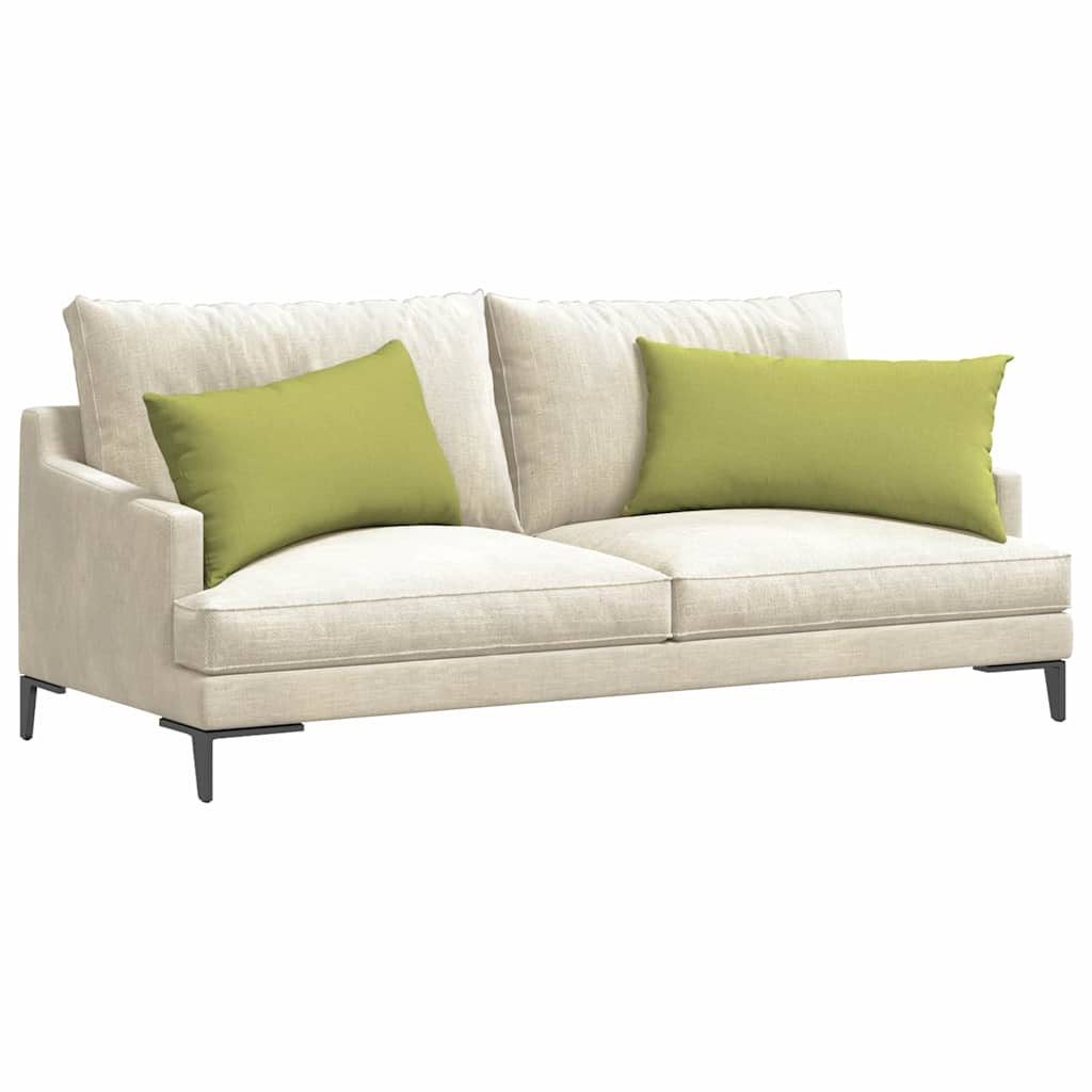 Sofakissen 2 pcs Hellgrün 80 x 40 cm Stoff