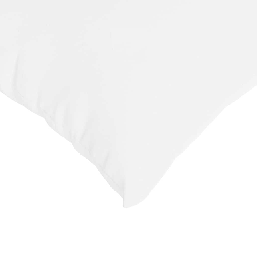 Sofakissen 2 pcs Weiß 80 x 40 cm Stoff