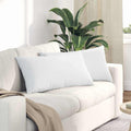 Sofakissen 2 pcs Weiß 80 x 40 cm Stoff