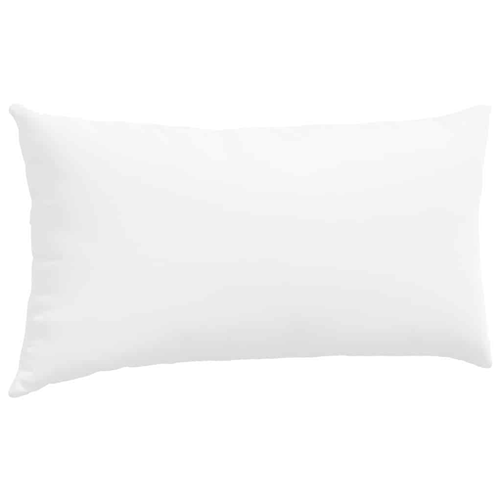 Sofakissen 2 pcs Weiß 80 x 40 cm Stoff