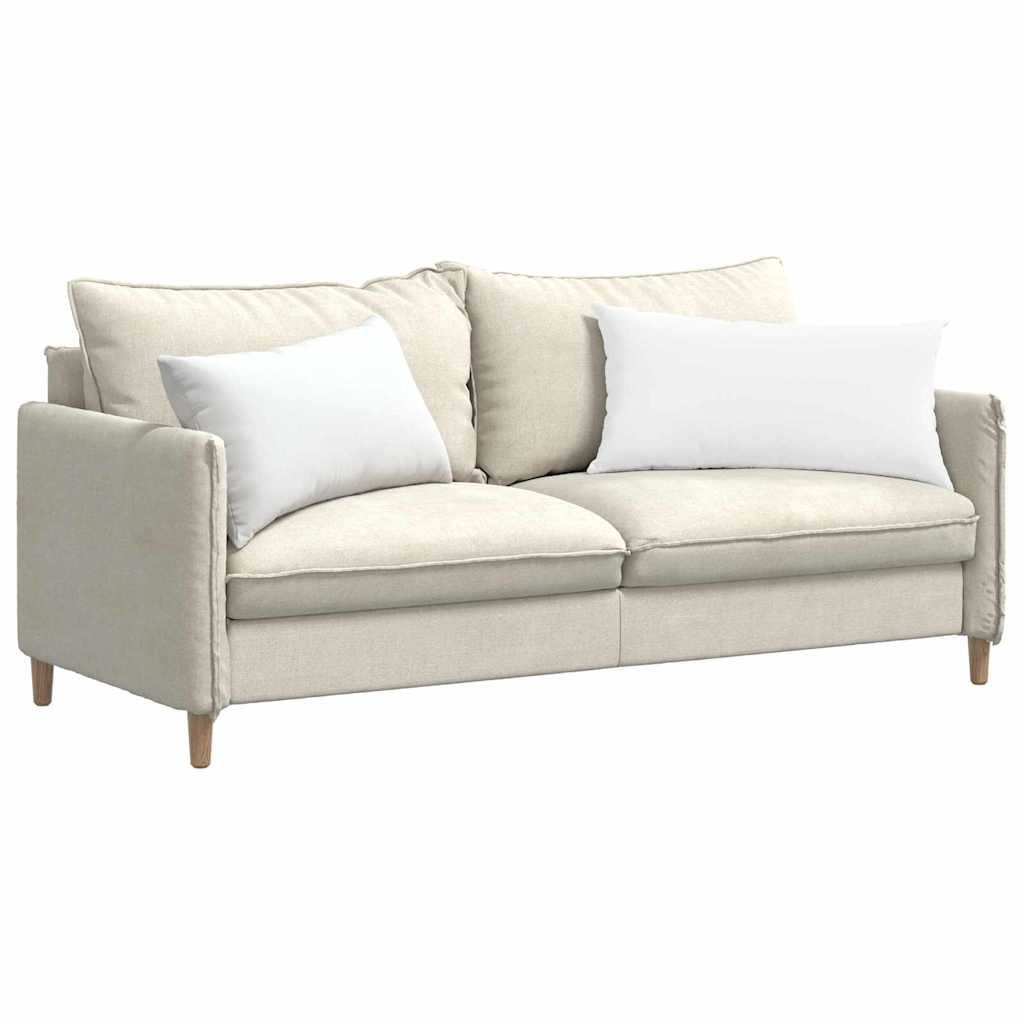 Sofakissen 2 pcs Weiß 80 x 40 cm Stoff