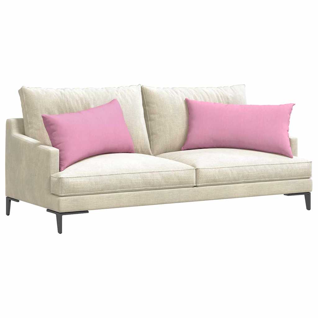 Sofakissen 2 pcs Rosa 80 x 40 cm Stoff