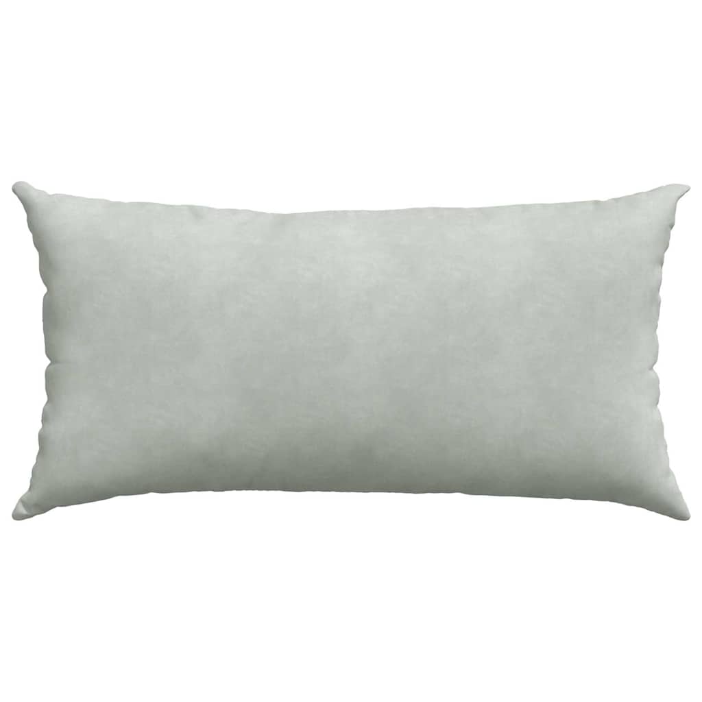 Sofakissen 2 Stück Hellgrau 80 x 40 cm Cordstoff