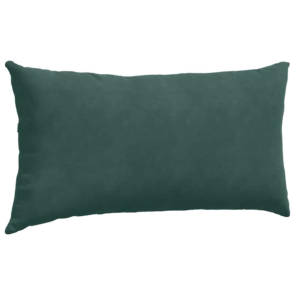 Sofakissen 2 Stück Dunkelgrün 80 x 40 cm Cordstoff