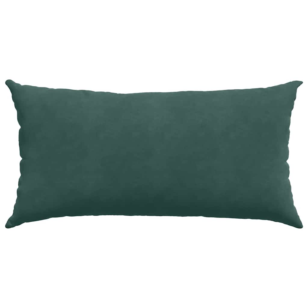 Sofakissen 2 Stück Dunkelgrün 80 x 40 cm Cordstoff