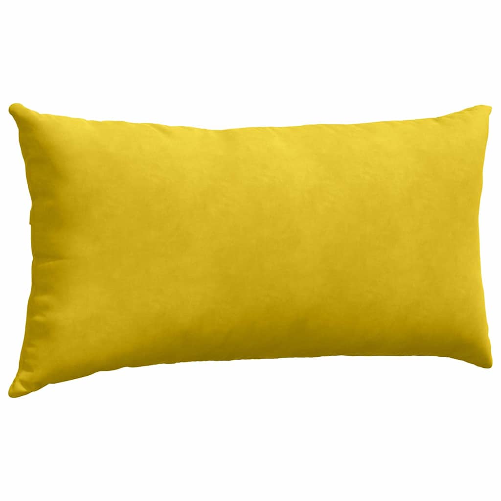 Sofakissen 2 Stück Gelb 80 x 40 cm Cordstoff