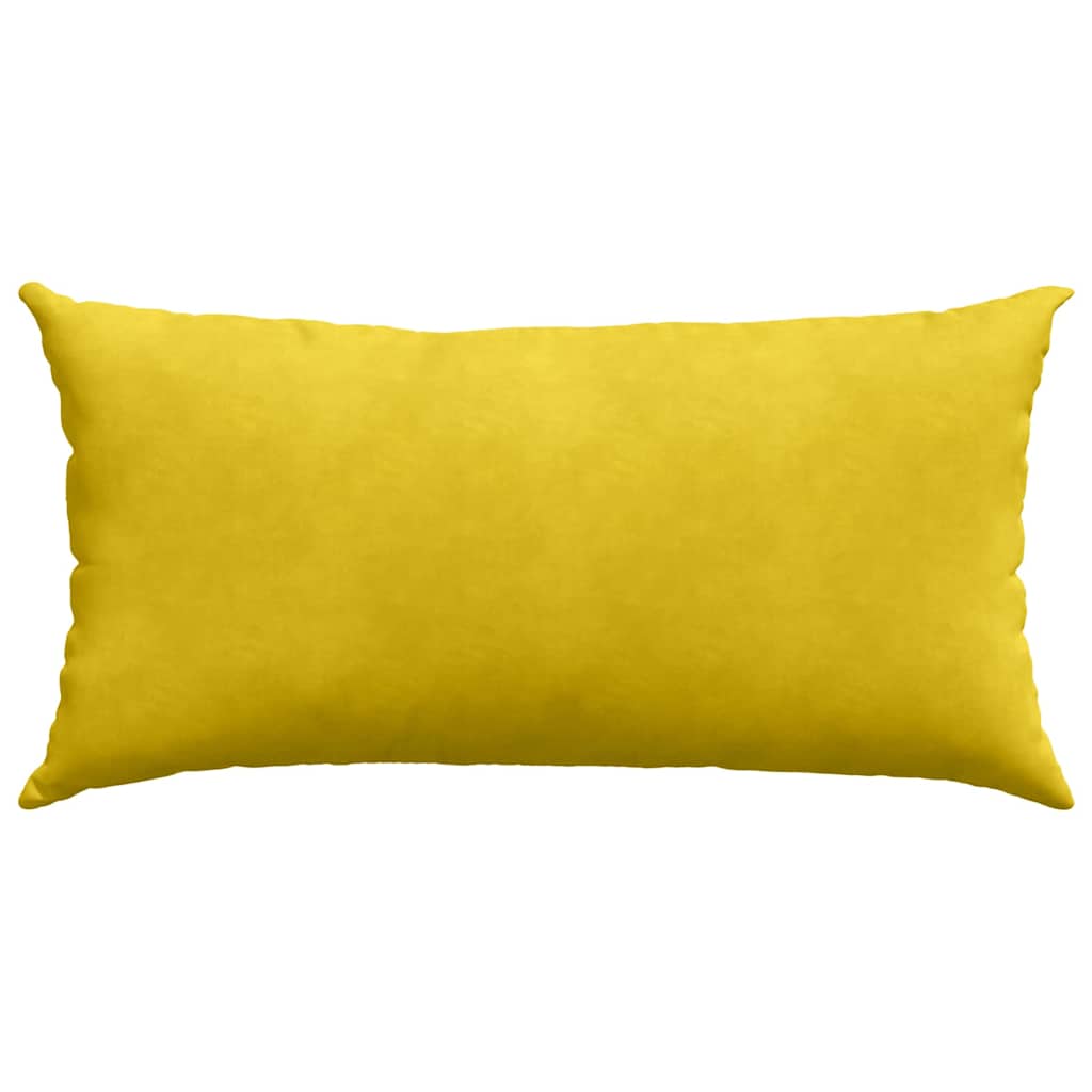 Sofakissen 2 Stück Gelb 80 x 40 cm Cordstoff
