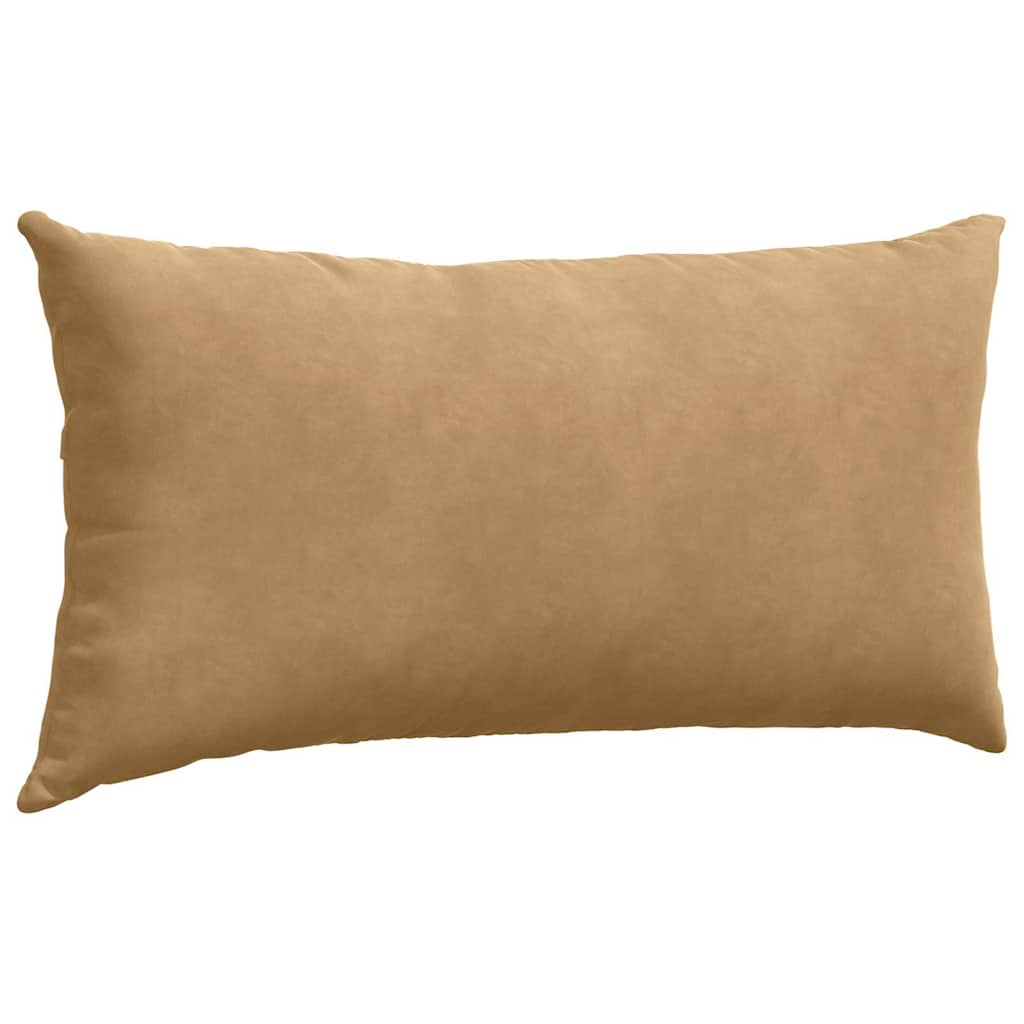 Sofakissen 2 Stück Braun 80 x 40 cm Cordstoff