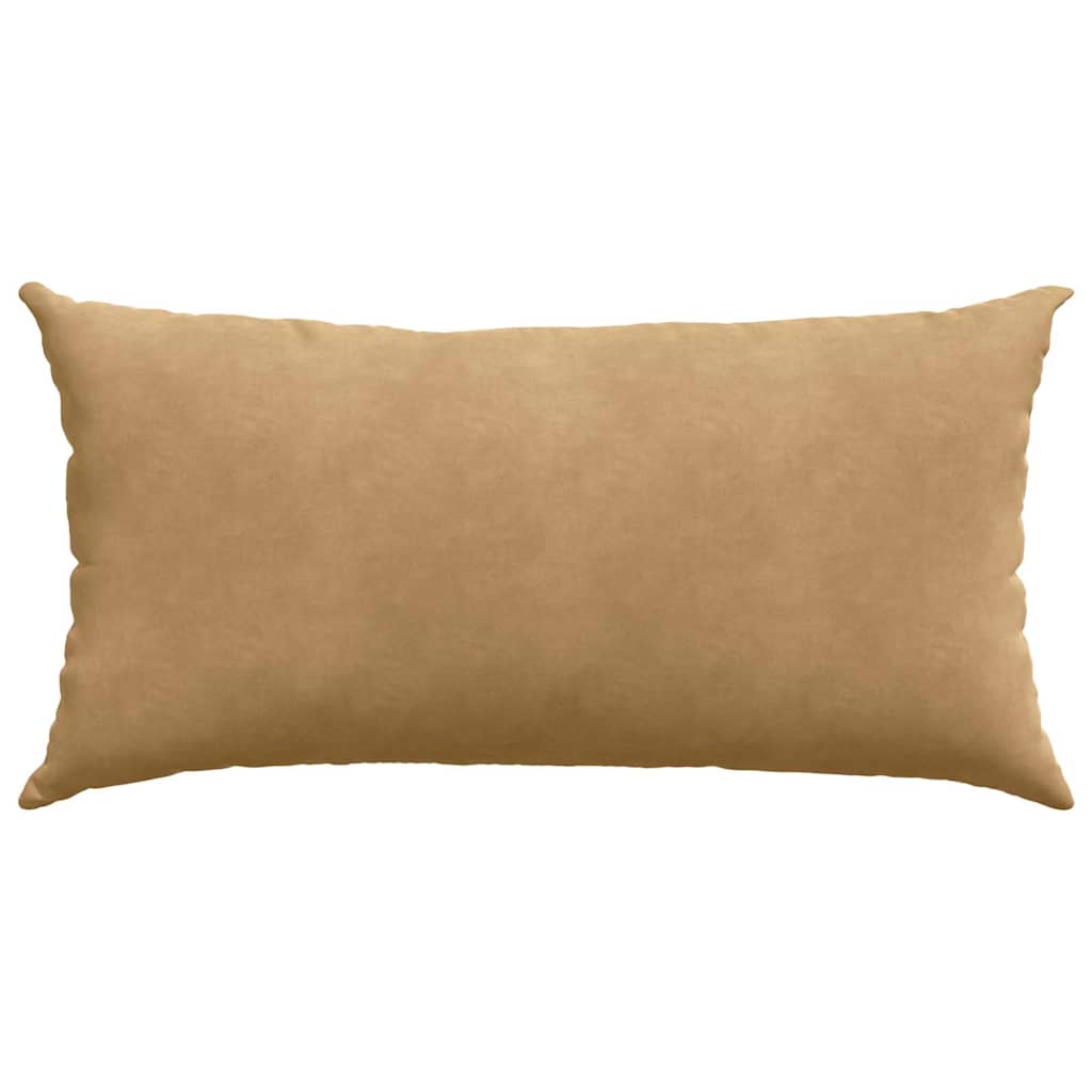 Sofakissen 2 Stück Braun 80 x 40 cm Cordstoff