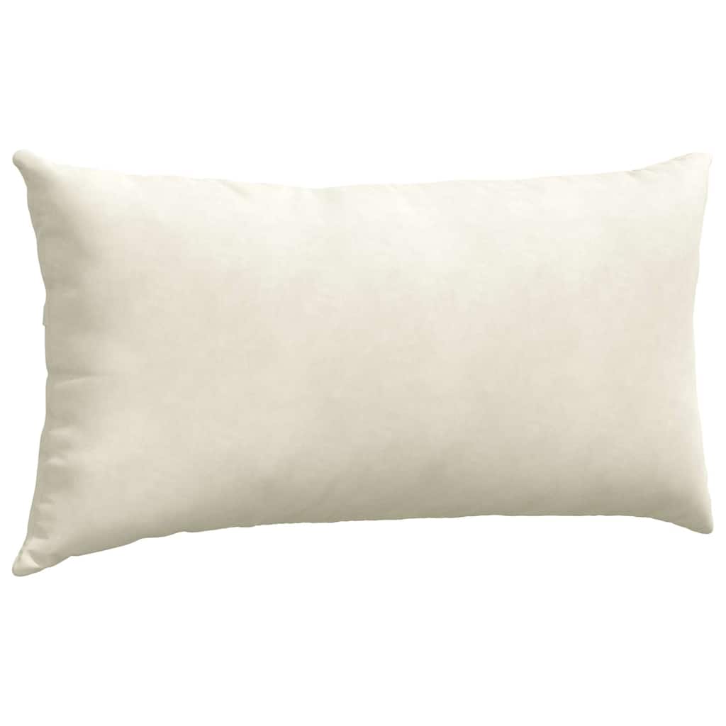Sofakissen 2 Stück Creme 80 x 40 cm Cordstoff