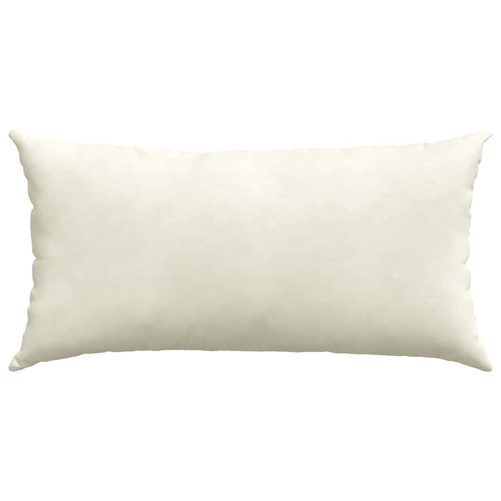 Sofakissen 2 Stück Creme 80 x 40 cm Cordstoff