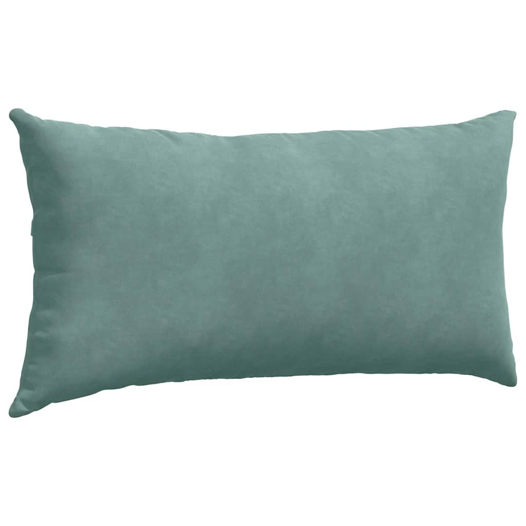 Sofakissen 2 Stück Meergrün 80 x 40 cm Cordstoff