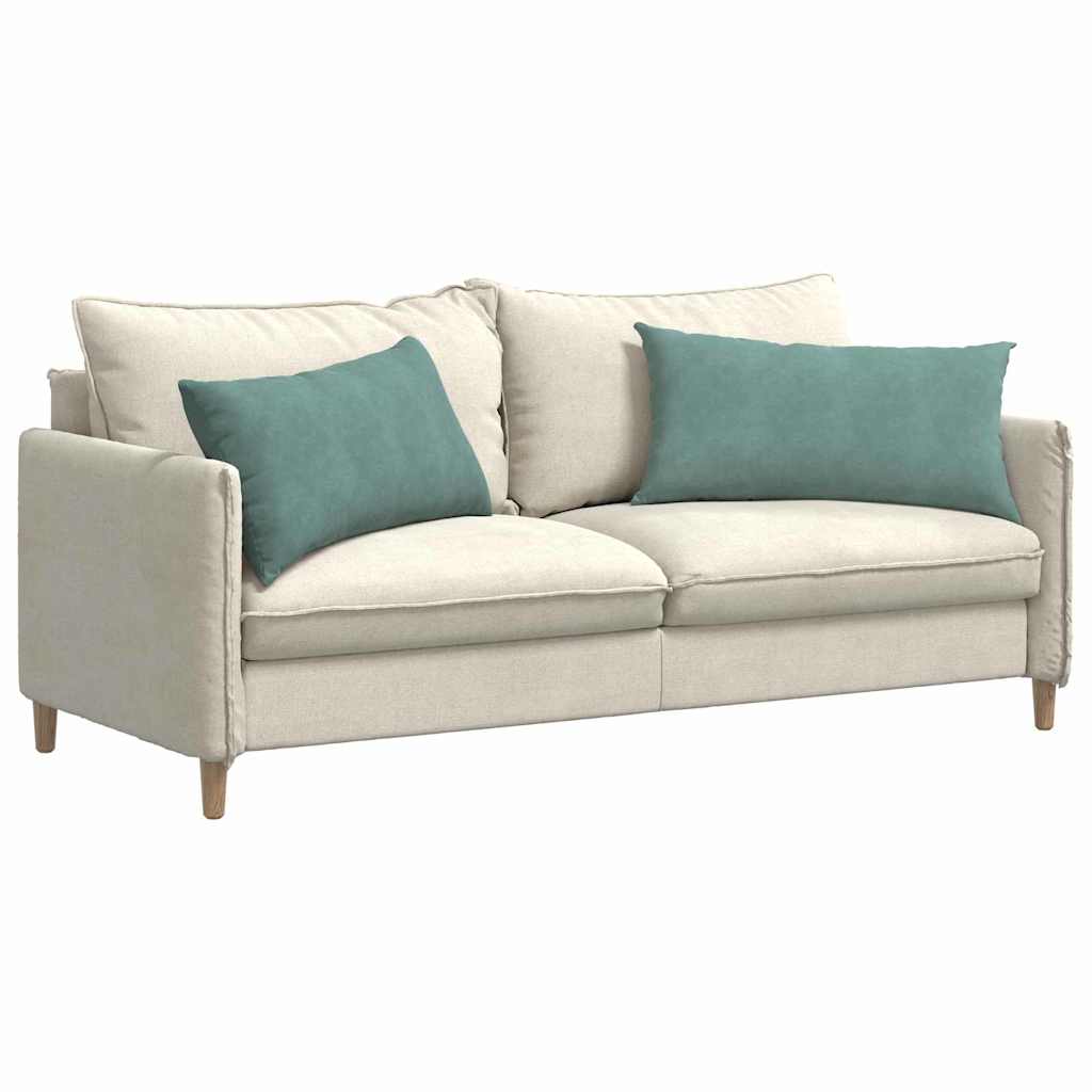 Sofakissen 2 Stück Meergrün 80 x 40 cm Cordstoff