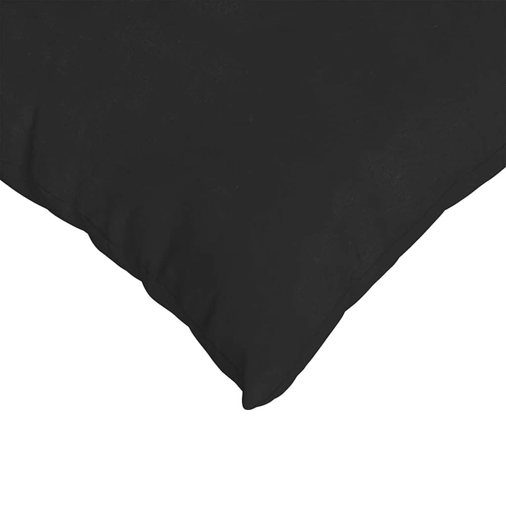 Sofakissen 2 Stück Schwarz 80 x 40 cm Stoff