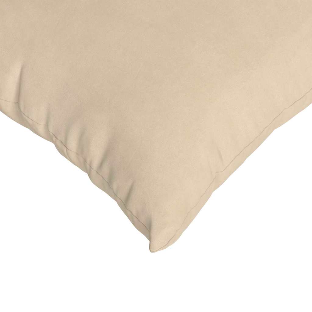 Sofakissen 2 Stück Creme 80 x 40 cm Stoff
