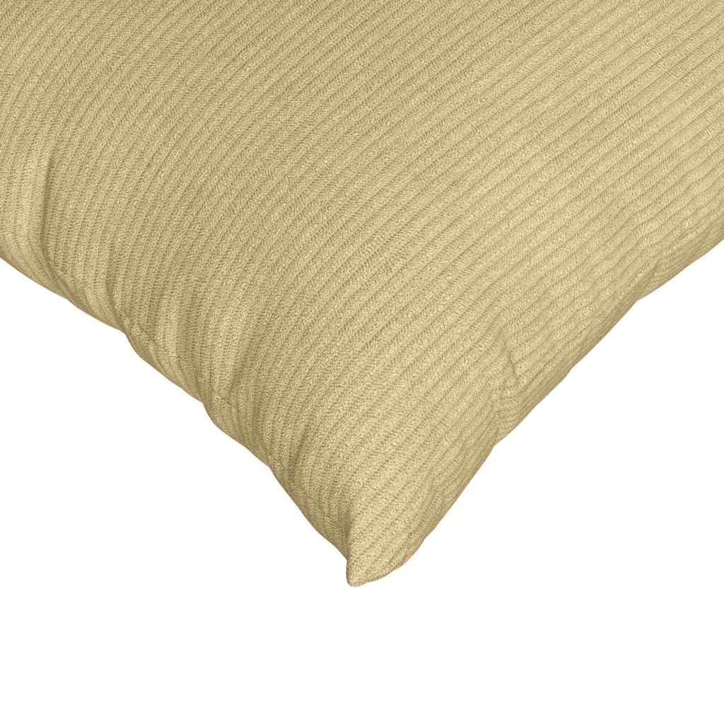 Sofakissen 2 Stück Grau-Grün 80 x 40 cm Cordstoff