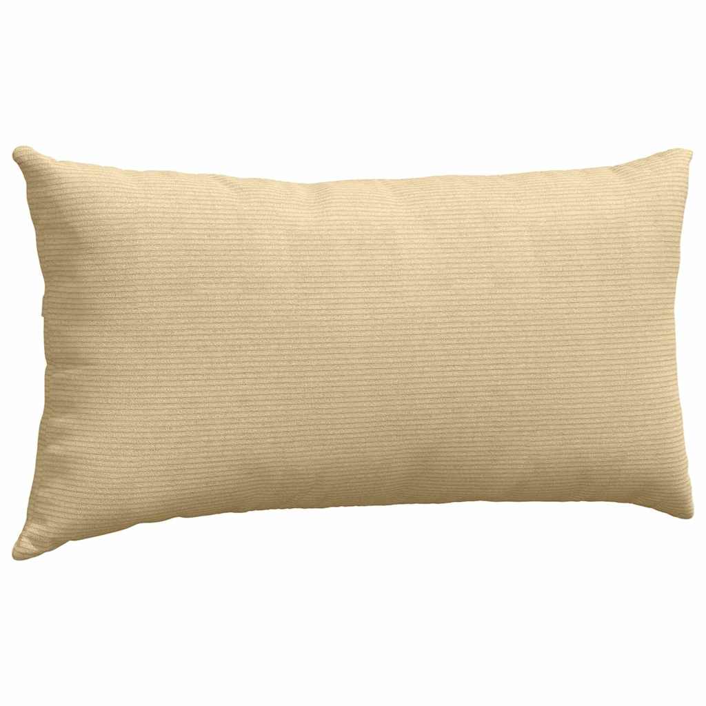 Sofakissen 2 Stück Grau-Grün 80 x 40 cm Cordstoff