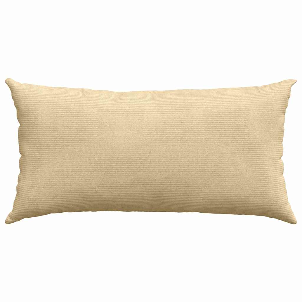 Sofakissen 2 Stück Grau-Grün 80 x 40 cm Cordstoff