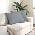 Sofakissen 2 pcs Hellgrau 70 x 50 cm Stoff