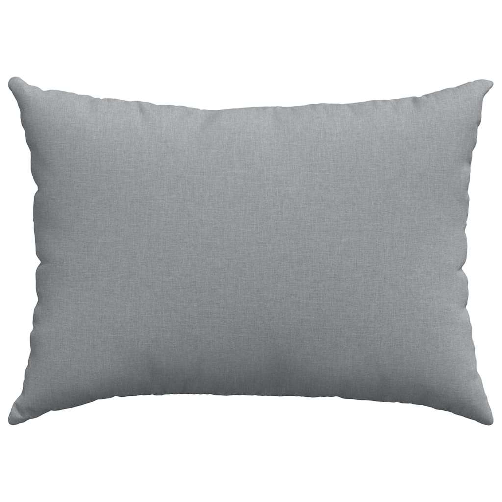 Sofakissen 2 pcs Hellgrau 70 x 50 cm Stoff