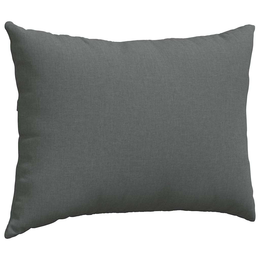 Sofakissen 2 pcs Dunkelgrau 70 x 50 cm Stoff