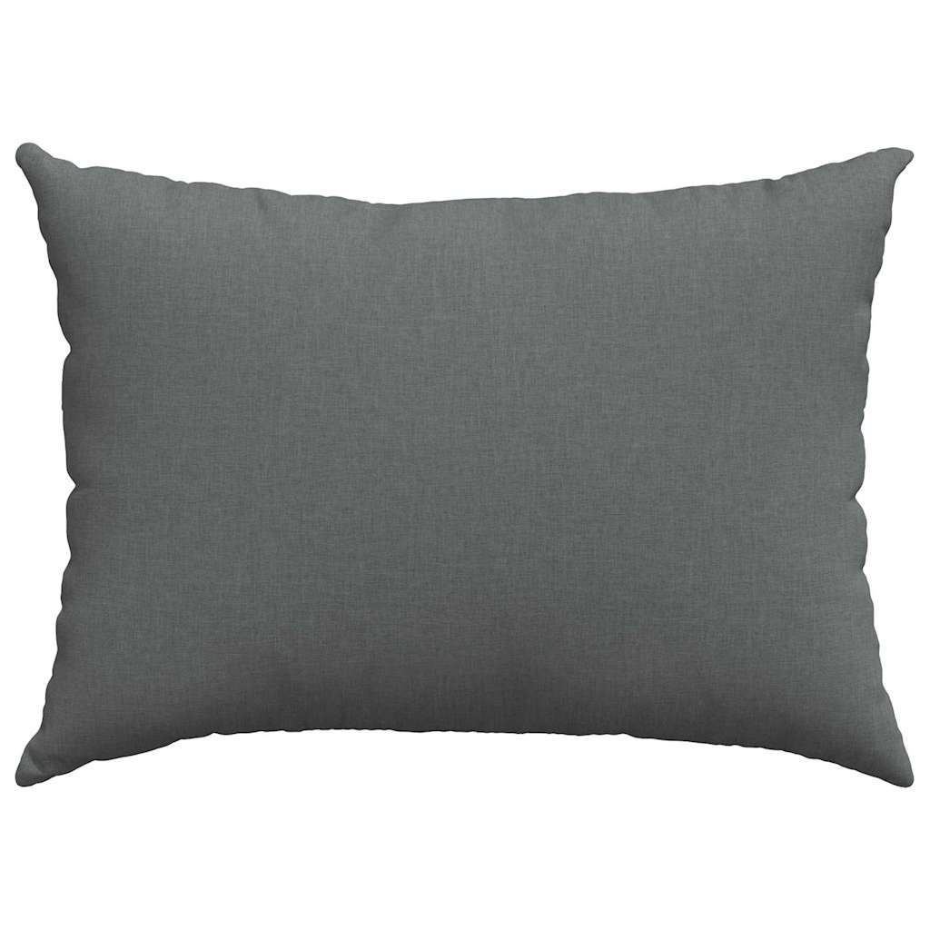 Sofakissen 2 pcs Dunkelgrau 70 x 50 cm Stoff