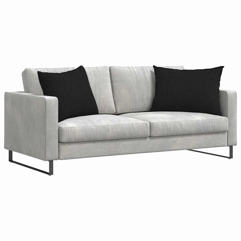 Sofakissen 2 pcs Schwarz 70 x 50 cm Stoff