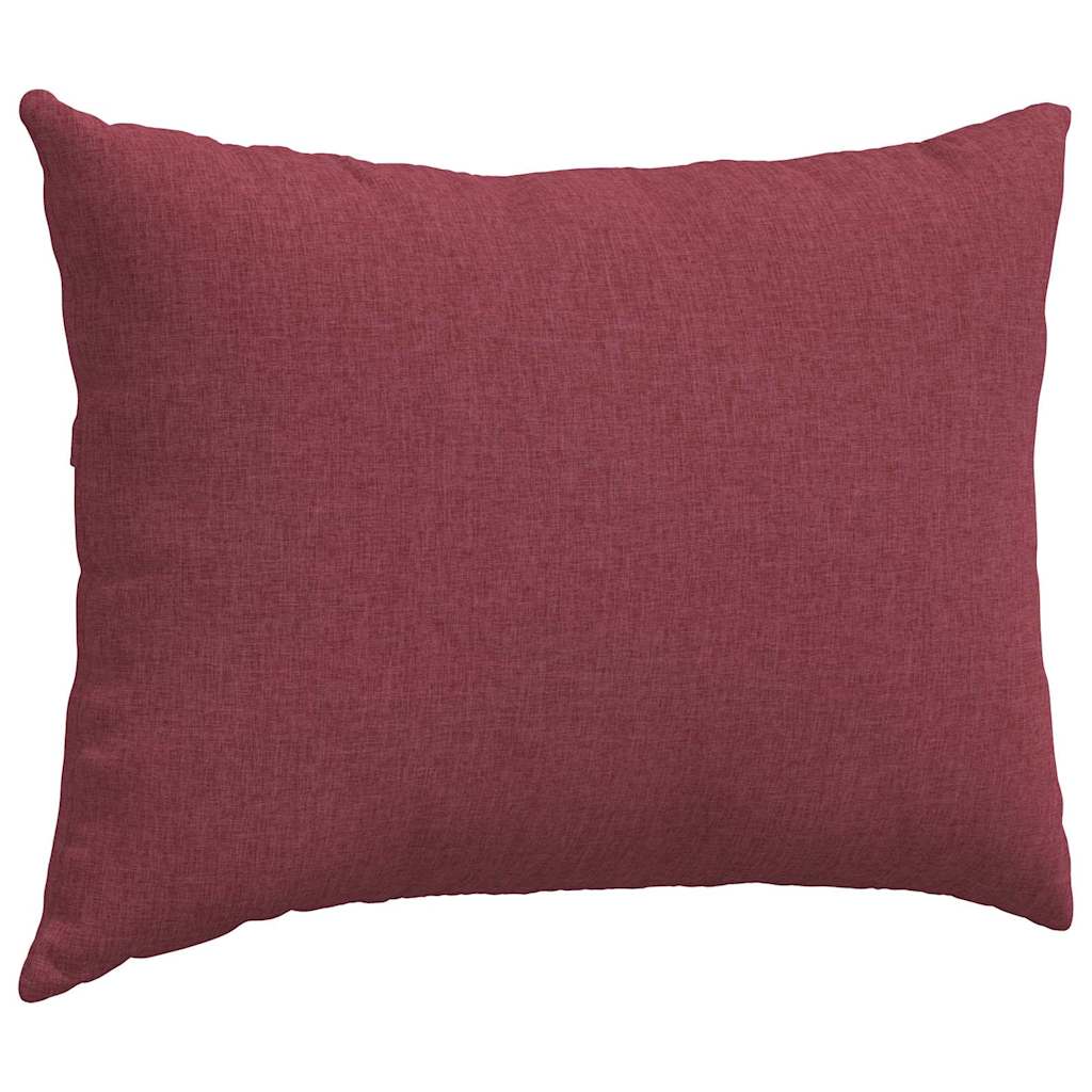 Sofakissen 2 pcs Weinrot 70 x 50 cm Stoff