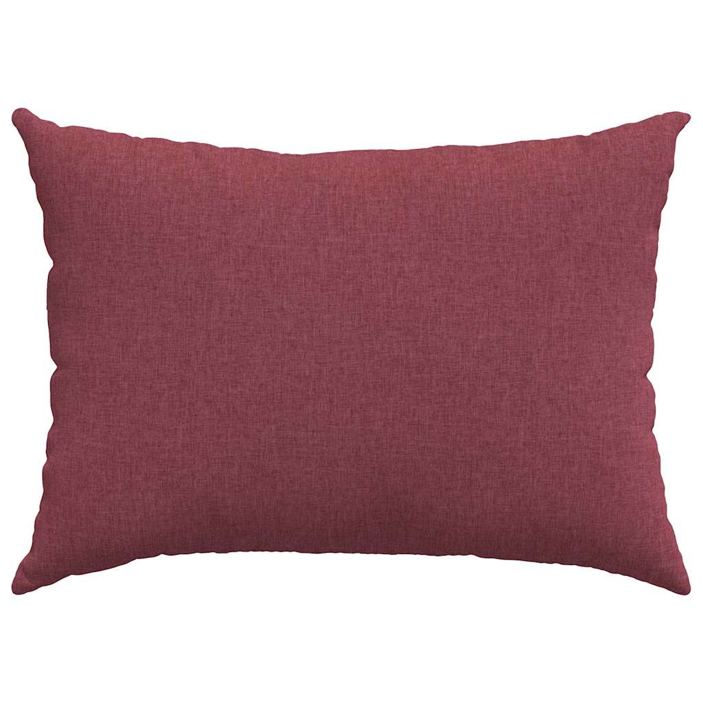 Sofakissen 2 pcs Weinrot 70 x 50 cm Stoff