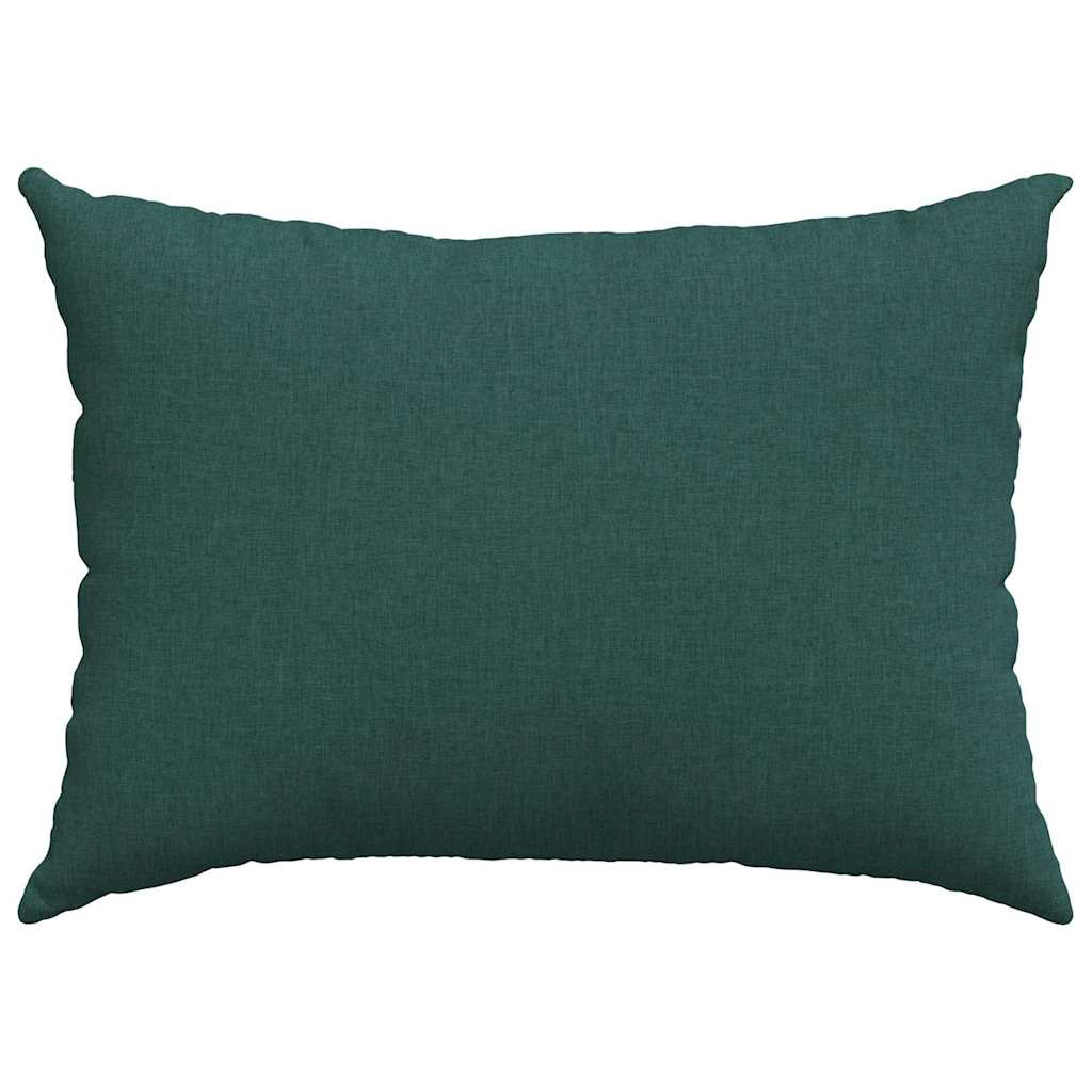 Sofakissen 2 pcs Dunkelgrün 70 x 50 cm Stoff