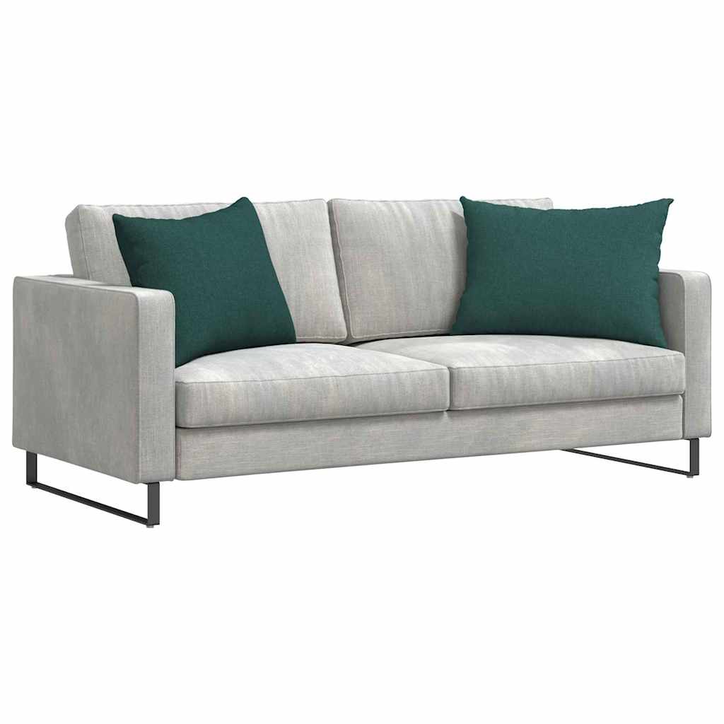 Sofakissen 2 pcs Dunkelgrün 70 x 50 cm Stoff
