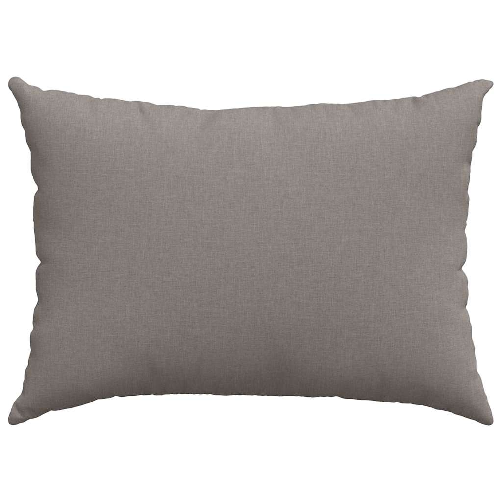 Sofakissen 2 pcs Taupe 70 x 50 cm Stoff