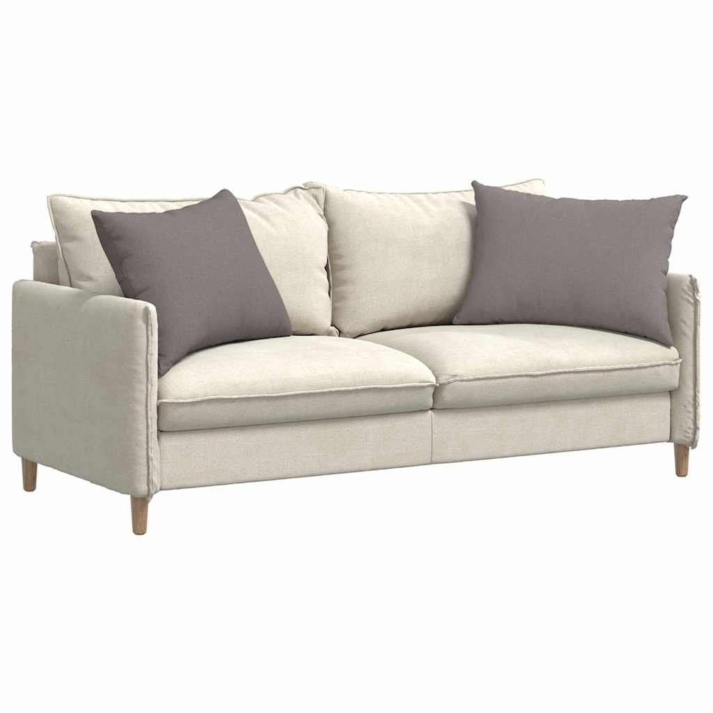 Sofakissen 2 pcs Taupe 70 x 50 cm Stoff