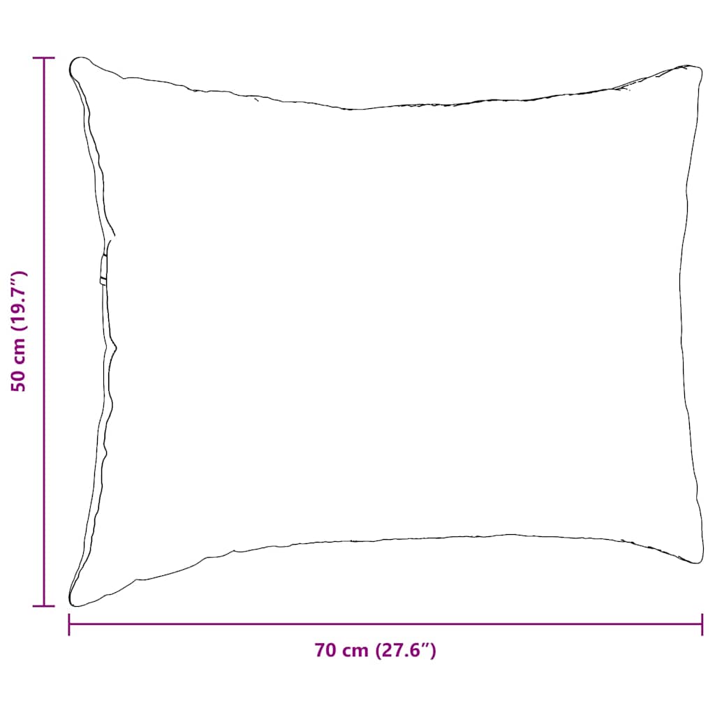 Sofakissen 2 pcs Blau 70 x 50 cm Stoff