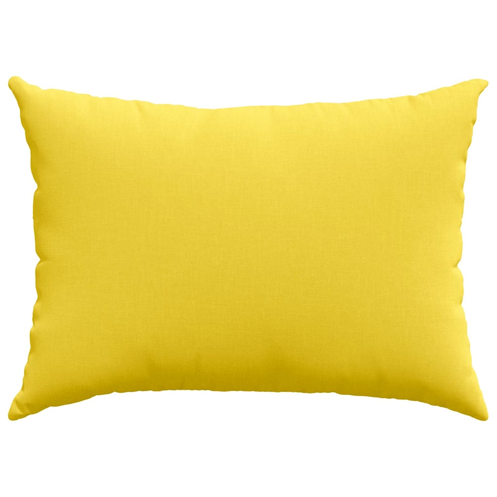Sofakissen 2 pcs Helles Gelb 70 x 50 cm Stoff