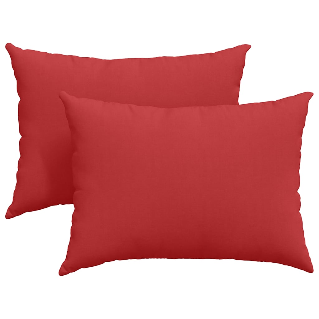 Sofakissen 2 pcs Rot 70 x 50 cm Stoff