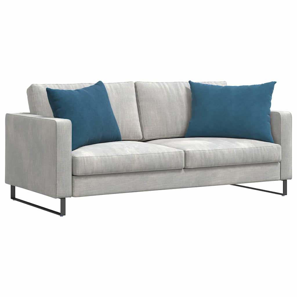 Sofakissen 2 Stück Blau 70 x 50 cm Cordstoff