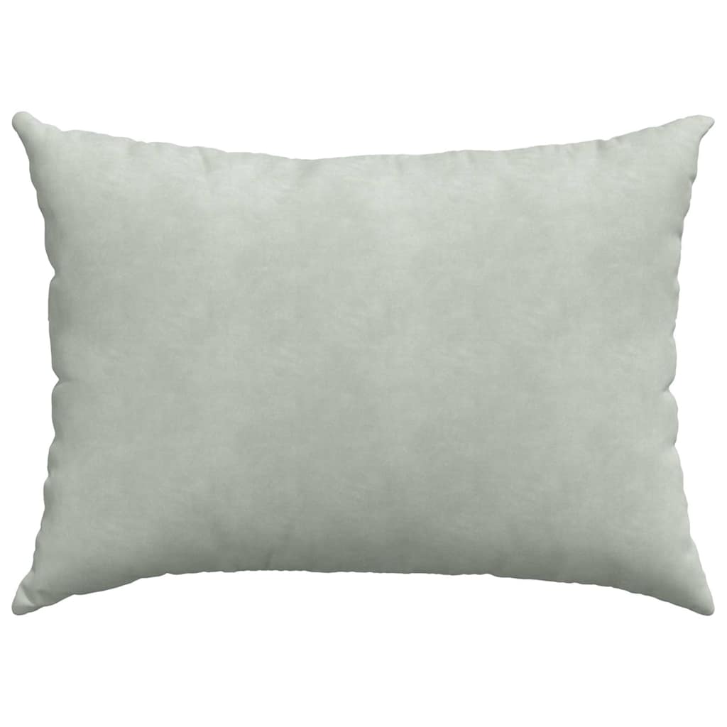 Sofakissen 2 Stück Hellgrau 70 x 50 cm Cordstoff