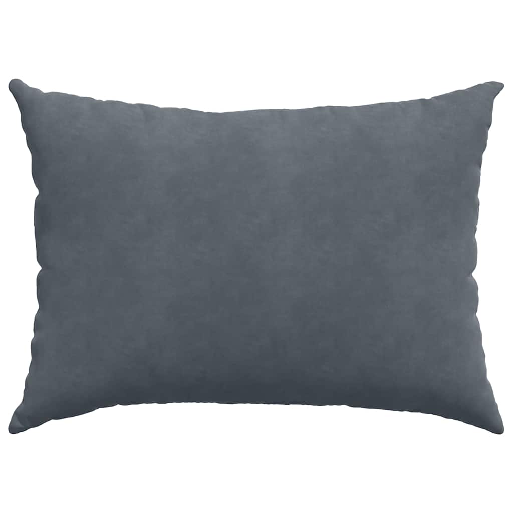 Sofakissen 2 Stück Dunkelgrau 70 x 50 cm Cordstoff