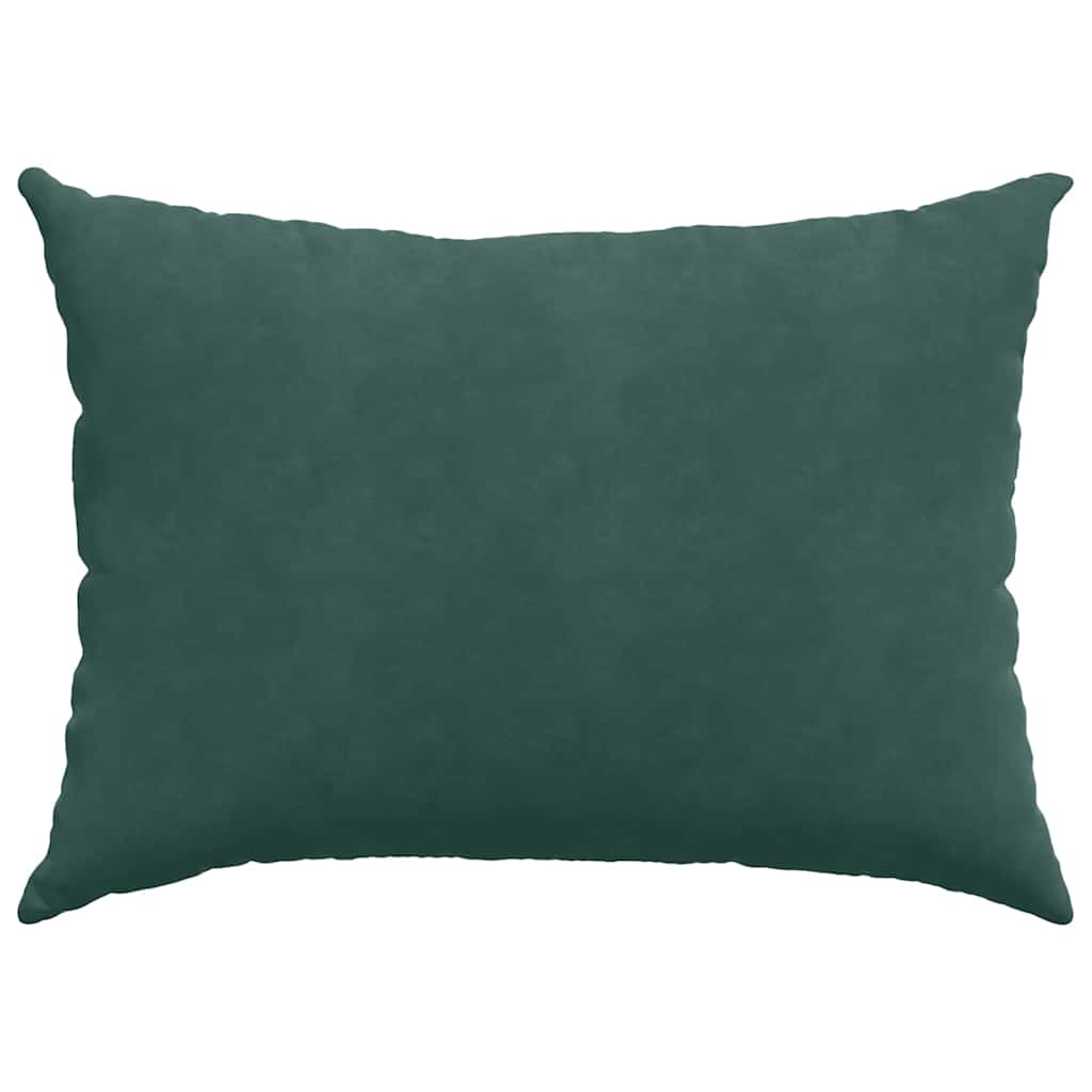 Sofakissen 2 Stück Dunkelgrün 70 x 50 cm Cordstoff